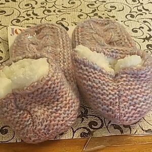 Joyspun Cozy Knit Slipper Sockd